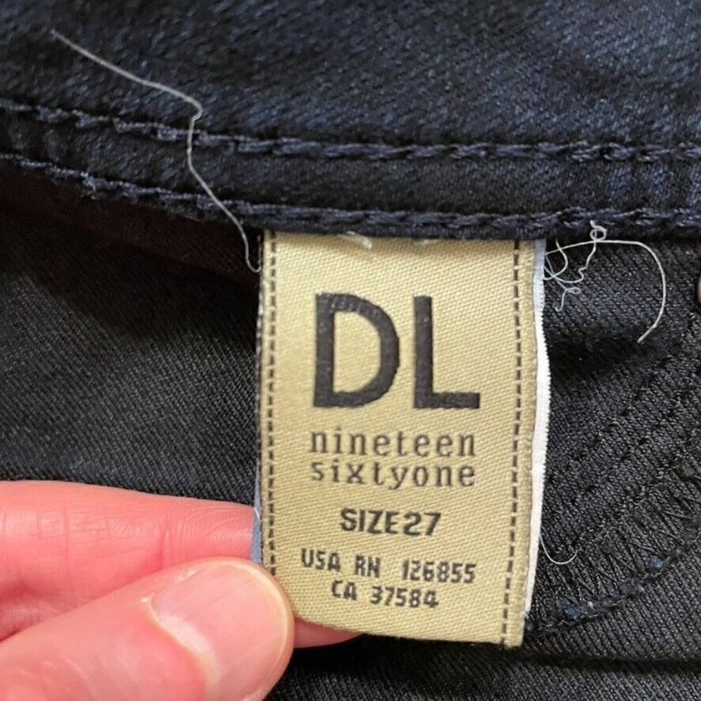 DL1961 Emma Legging Skinny Jeans Flatiron Dark Blue Stretchy - Picture 9 of 12